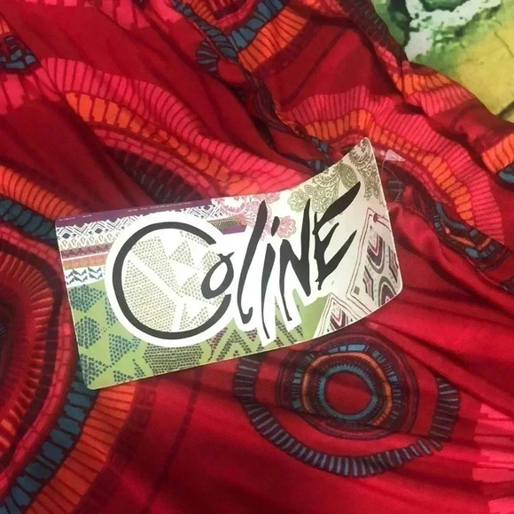 Coline skirt multi colored soft stretchy plus size - Picture 3 of 9